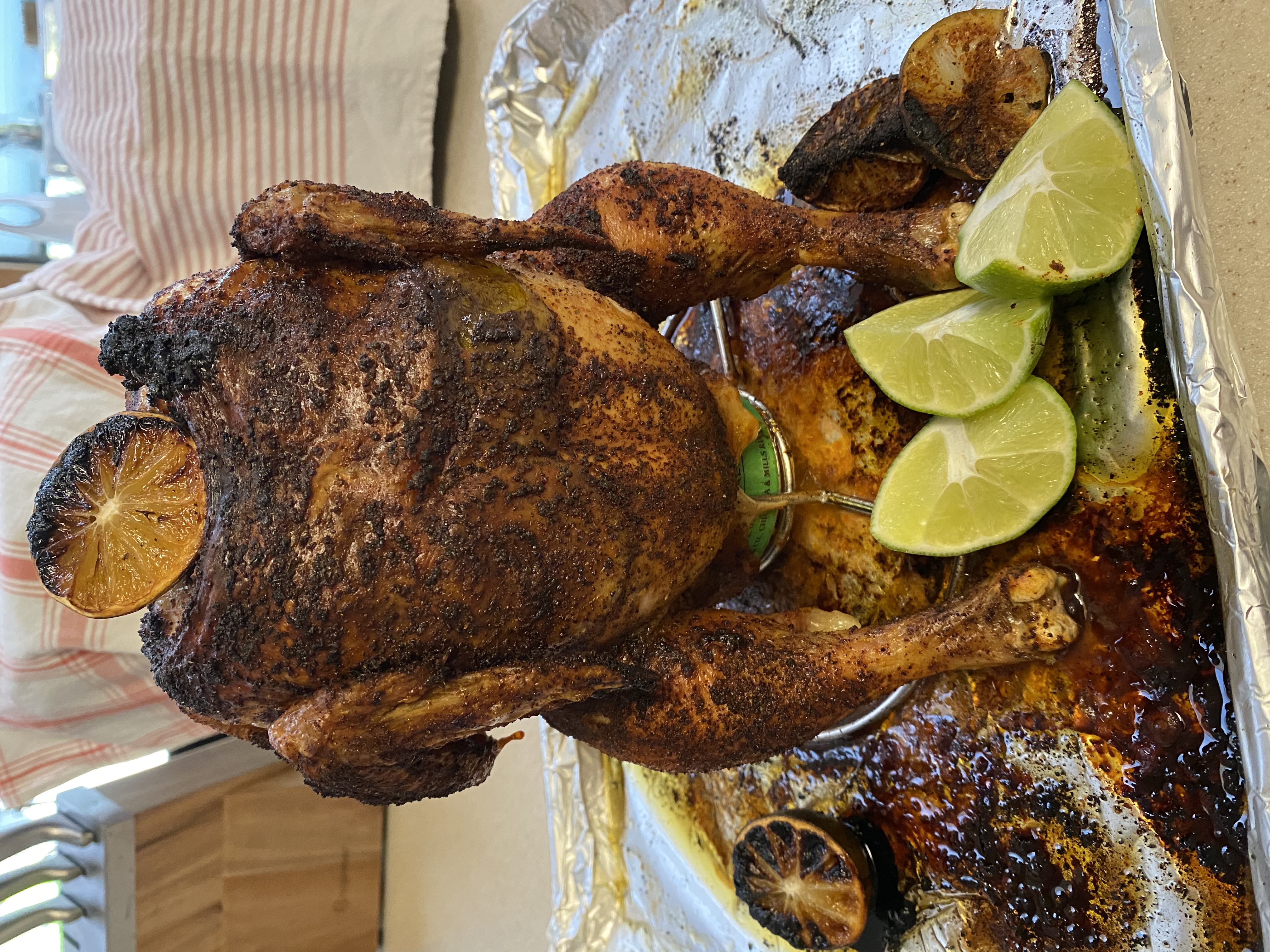 Beer Can Lime Chicken 