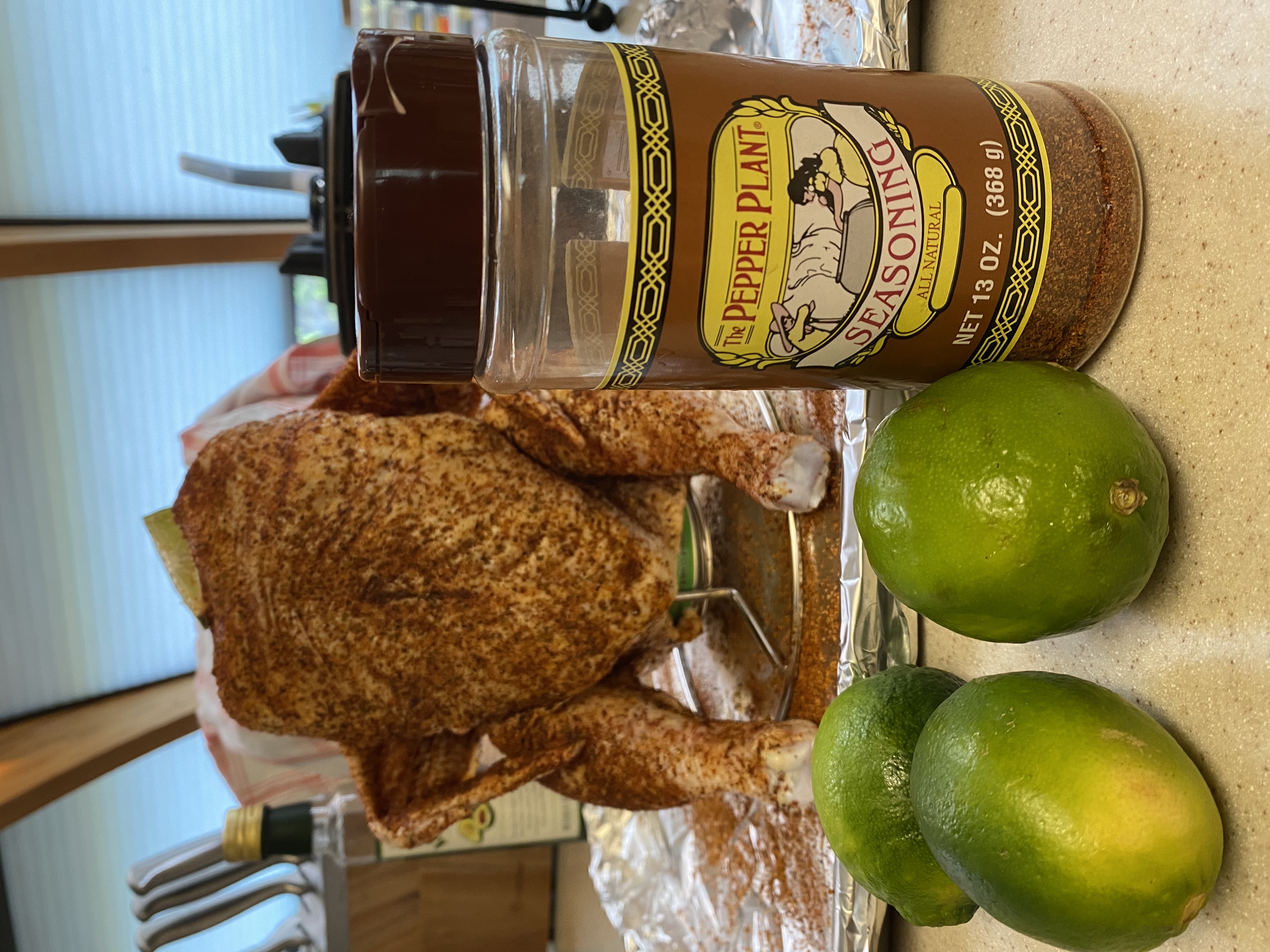 Ingredients for Beer Can Lime Chicken