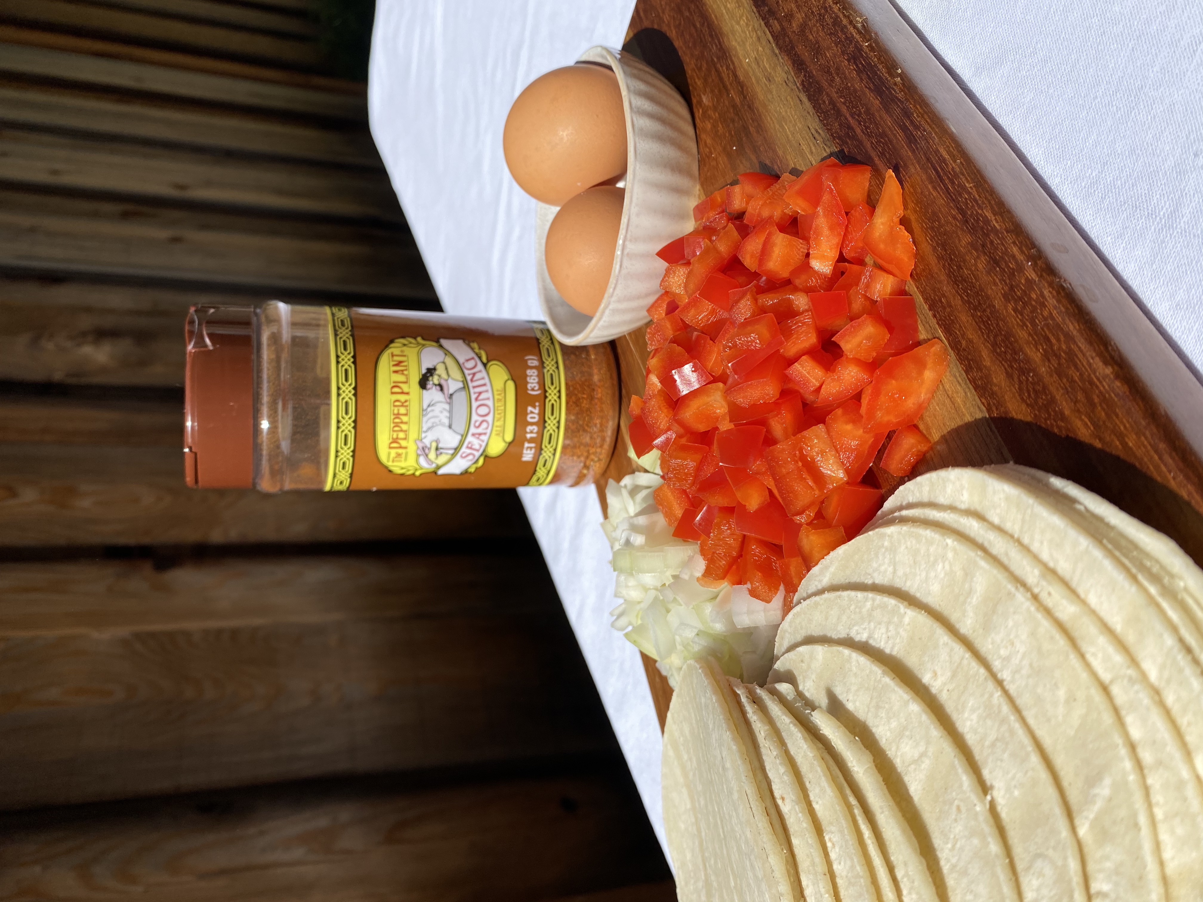 Ingredients for Chilaquiles